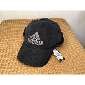NEW Adidas Equipment Unisex Earflap Corduroy Black Hat Casual Lifestyle Cap